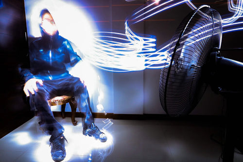 Autorretrato — CLACHECO light painting