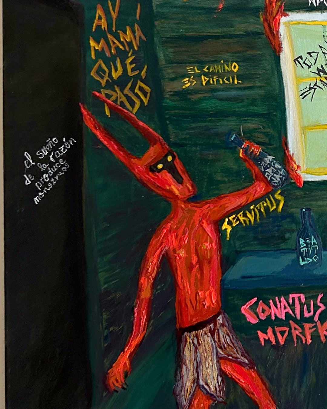 Detalle de El cuarto de Tula: el demonio que baila